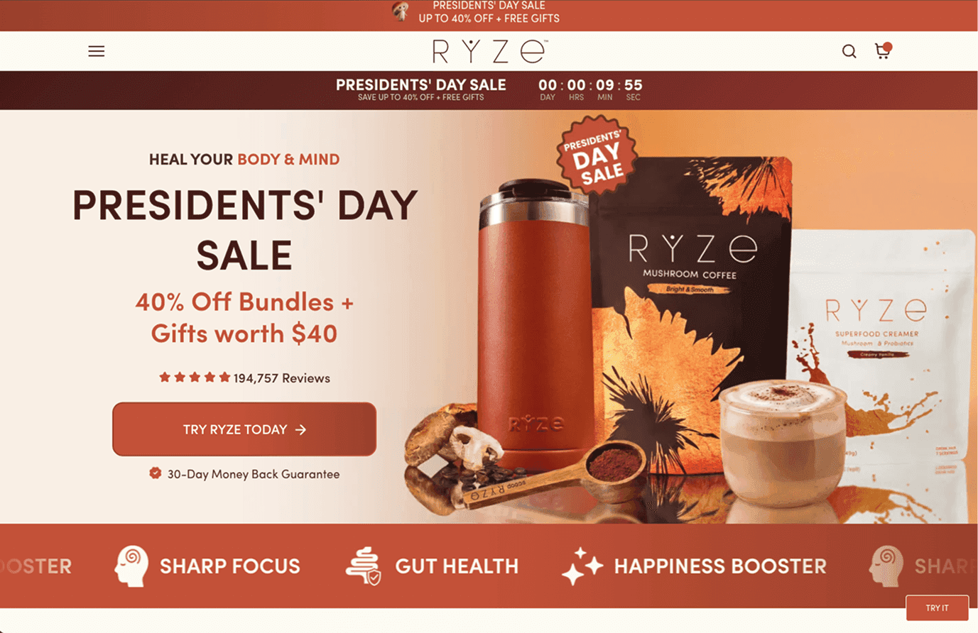 Problem 2 — Overwhelming and promotional-heavy interface