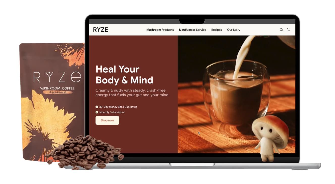 Ryze Coffee Redesign